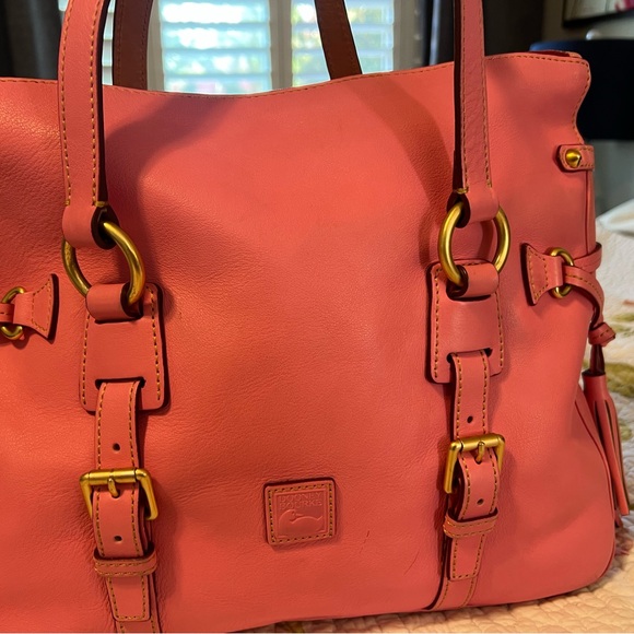 Dooney & Bourke Pink Leather Tote Bag - Picture 8 of 14